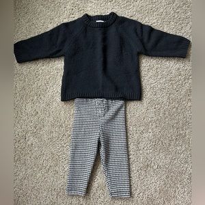 Baby girl sweater and pants set